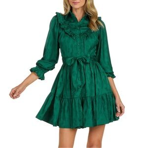 Trish Scully Rae Dress Emerald Green